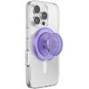 PopSockets Kick-Out Grip for MagSafe, Phone Grip with Built-in Phone Stand, Adjustable Kickstand for Portrait or Landscape, Strong Magnetic Hold, Wireless Charging Compatible – Trnsl Dusty Purple