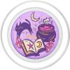 PopSockets Phone Grip, Halloween – Purple Brew PopSockets PopGrip for MagSafe(Magnetic PopGrip)