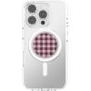 PopSockets Phone Grip for MagSafe with Kickstand, Magnetic Stand, Swappable Top, Secure Hold for iPhone MagSafe Cases, Phone & Tablet Grip – Black Cherry Gingham