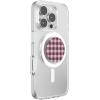 PopSockets Phone Grip for MagSafe with Kickstand, Magnetic Stand, Swappable Top, Secure Hold for iPhone MagSafe Cases, Phone & Tablet Grip – Black Cherry Gingham