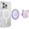 PopSockets Phone Grip for MagSafe with Kickstand, Magnetic Stand, Swappable Top, Secure Hold for iPhone MagSafe Cases, Phone & Tablet Grip – Enamel Butterfly Prism