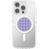 PopSockets Phone Grip for MagSafe with Kickstand, Magnetic Stand, Swappable Top, Secure Hold for iPhone MagSafe Cases, Phone & Tablet Grip – Lilac Houndstooth