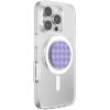 PopSockets Phone Grip for MagSafe with Kickstand, Magnetic Stand, Swappable Top, Secure Hold for iPhone MagSafe Cases, Phone & Tablet Grip – Lilac Houndstooth
