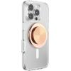 PopSockets Phone Grip for MagSafe with Kickstand, Magnetic Stand, Swappable Top, Secure Hold for iPhone MagSafe Cases, Phone & Tablet Grip – Radial Rose Gold