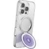 PopSockets Kick-Out Grip for MagSafe, Phone Grip with Built-in Phone Stand, Adjustable Kickstand for Portrait or Landscape, Strong Magnetic Hold, Wireless Charging Compatible – Trnsl Dusty Purple