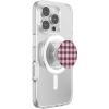 PopSockets Phone Grip for MagSafe with Kickstand, Magnetic Stand, Swappable Top, Secure Hold for iPhone MagSafe Cases, Phone & Tablet Grip – Black Cherry Gingham