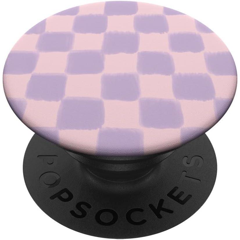 image:imagePopSockets Phone Grip  Pink amp Purple Checker PopSockets PopGrip for MagSafeAdhesive PopGrip