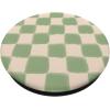 PopSockets Phone Grip – Green Beige Checker PopSockets PopGrip for MagSafe(Adhesive PopGrip)