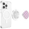 PopSockets Phone Grip – Pink & Purple Checker PopSockets PopGrip for MagSafe(Magnetic PopGrip)