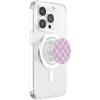 PopSockets Phone Grip – Pink & Purple Checker PopSockets PopGrip for MagSafe(Magnetic PopGrip)