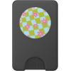 PopSockets Phone Grip – Wavy Floral Green Checker PopSockets PopGrip for MagSafe(Magnetic PopWallet)