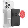 PopSockets Phone Grip – Wavy Floral Pink Checker PopSockets PopGrip for MagSafe(Magnetic PopWallet)