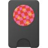PopSockets Phone Grip – Wavy Floral Pink Checker PopSockets PopGrip for MagSafe(Magnetic PopWallet)