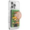 PopSockets Phone Wallet with Expanding Grip, Phone Card Holder, Wireless Charging Compatible, Wallet Compatible with MagSafe – Storied Shelves Green