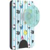 PopSockets Phone Wallet with Expanding Grip, Phone Card Holder, Wireless Charging Compatible, Wallet Compatible with MagSafe, Sanrio – Hello Kitty and Friends Stripe