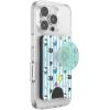 PopSockets Phone Wallet with Expanding Grip, Phone Card Holder, Wireless Charging Compatible, Wallet Compatible with MagSafe, Sanrio – Hello Kitty and Friends Stripe