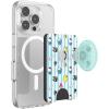 PopSockets Phone Wallet with Expanding Grip, Phone Card Holder, Wireless Charging Compatible, Wallet Compatible with MagSafe, Sanrio – Hello Kitty and Friends Stripe