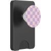 PopSockets Phone Grip – Pink & Purple Checker PopSockets PopGrip for MagSafe(Magnetic PopWallet)
