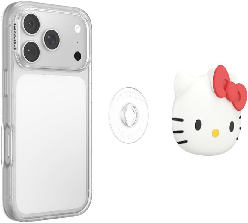 image:imagePopSockets Swappable PopTop for Phone Grips Compatible with Adhesive or MagSafe Bases Sanrio PopOut Hello Kitty