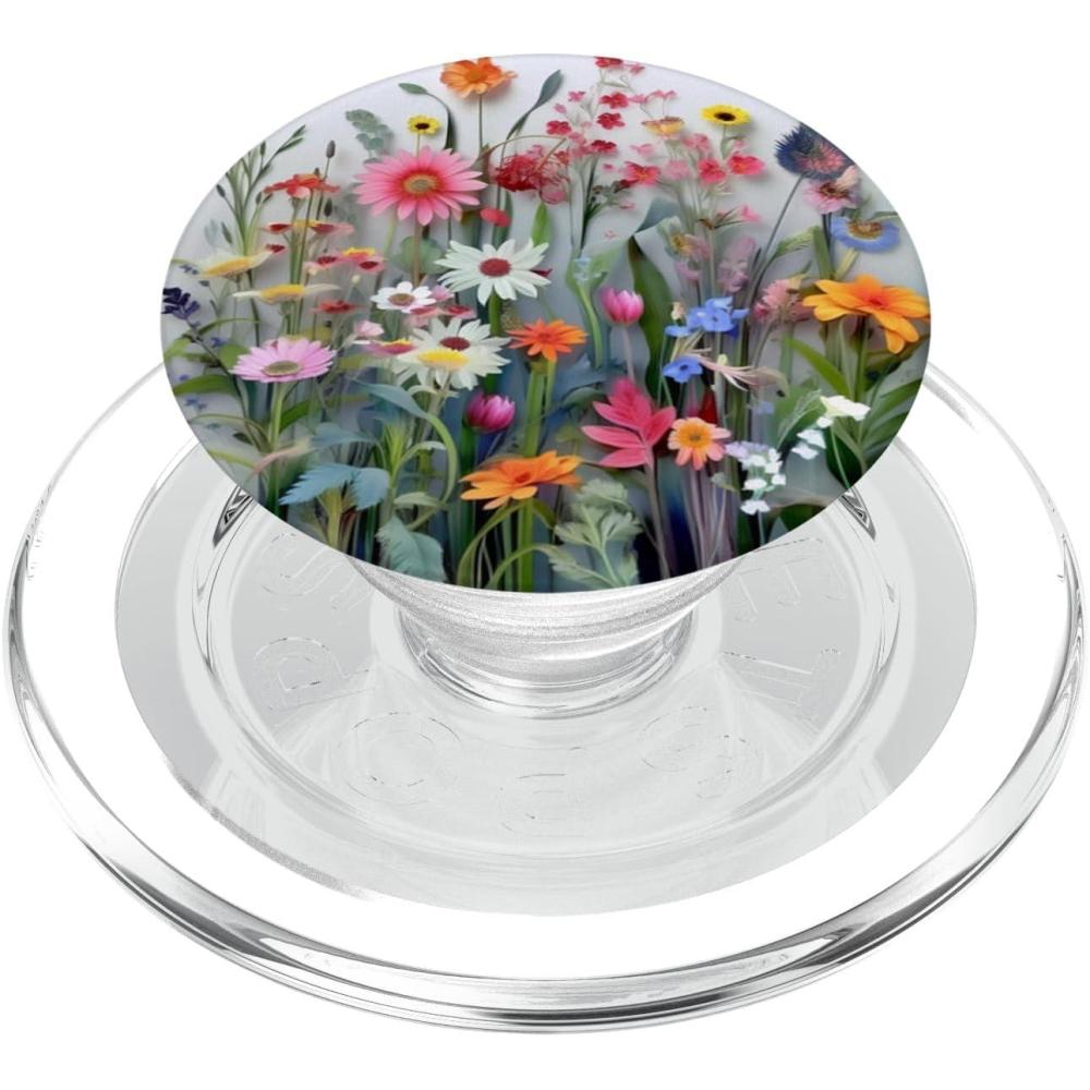 image:imageFlower Bouquet Floral Pattern PopSockets PopGrip for MagSafeMagnetic PopGrip