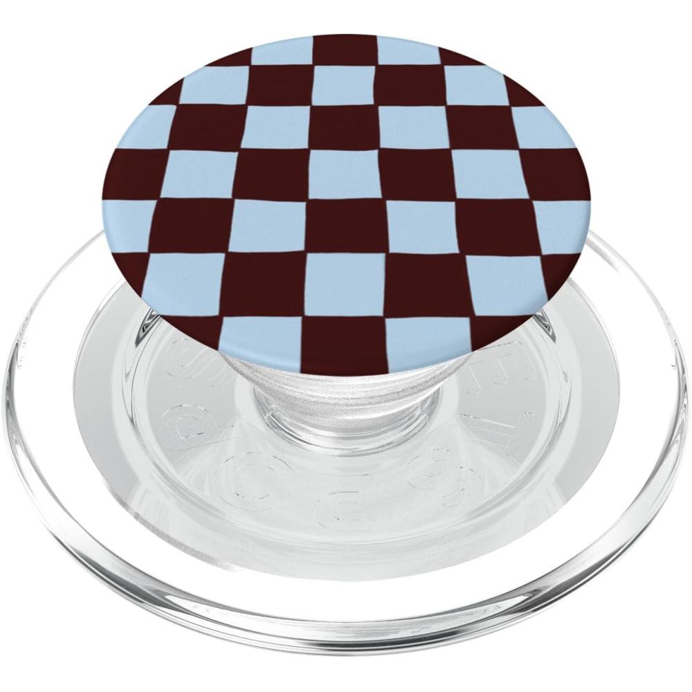 image:imagePopSockets Phone Grip Blue Brown Checker PopSockets Adhesive PopGripMagnetic PopGrip
