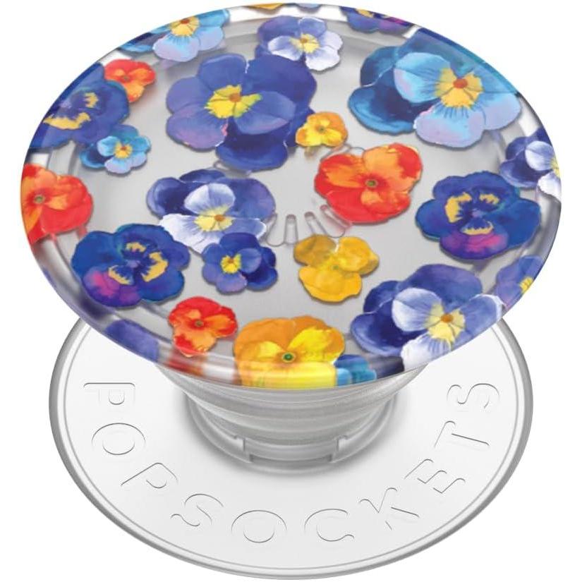 image:imagePopSockets Phone Grip with Expanding Kickstand Adhesive Grip Translucent Dark OrchidPansy Raid