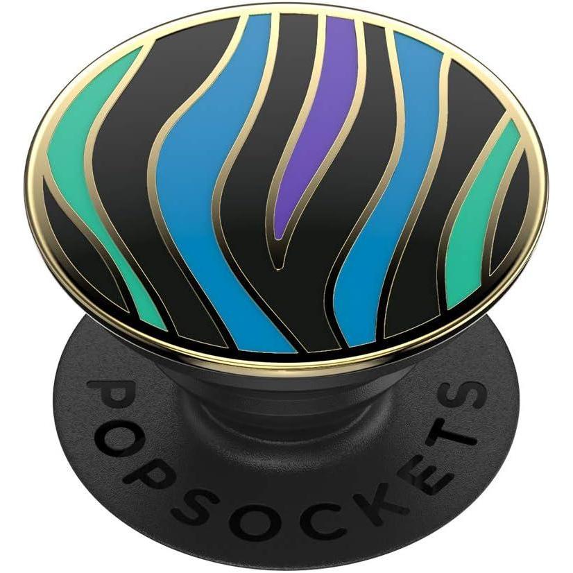 image:imagePopSockets PopTop Top only Base sold separately Swappable Top for PopGrip bases PopGrip Slide amp PopWallet RainbowWild Stripe