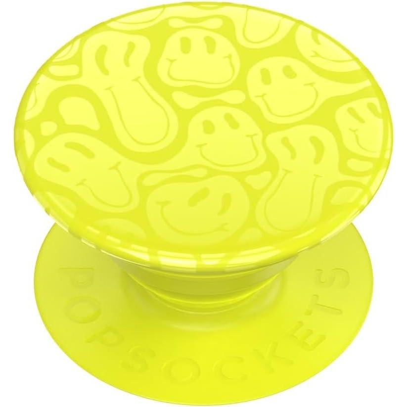 image:imagePopSockets PopTop Top only Base sold separately Swappable Top for PopGrip bases PopGrip Slide amp PopWallet RainbowYellow Smiley