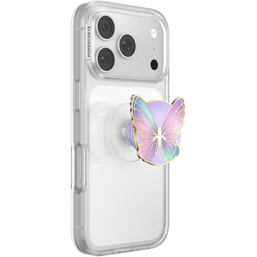 image:imagePopSockets Swappable PopTop for Phone Grips Compatible with Adhesive or MagSafe Bases Butterfly Prism