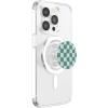 PopSockets Phone Grip – Blue Green Checker PopSockets PopGrip for MagSafe(Magnetic PopGrip)