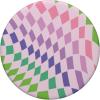 PopSockets Phone Grip – Checker Wavy Lavender PopSockets PopGrip for MagSafe(Adhesive PopGrip)
