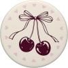 PopSockets Phone Grip, Heart & Bow – Black Cherry PopSockets PopGrip for MagSafe(Adhesive PopGrip)