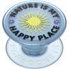 ​​​​PopSockets Phone Grip with Expanding Kickstand, Adhesive Grip – Translucent Dark Orchid(Nature Is My Happy Place Translucent)