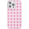 PopSockets iPhone 13 Pro Case Compatible with MagSafe, Phone Case for iPhone 13 Pro, Wireless Charging Compatible – Blush Gingham