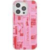 PopSockets iPhone 15 Pro Case Compatible with MagSafe, Phone Case for iPhone 15 Pro, Wireless Charging Compatible, Case Only – Hot Off The Press Pink