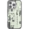 PopSockets iPhone 16 Pro Case Compatible with MagSafe, Phone Case for iPhone 16 Pro, Wireless Charging Compatible, Case Only – Hot Off The Press Black