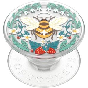 ​​​​PopSockets Phone Grip with Expanding Kickstand, Adhesive Grip – Translucent Dark Orchid(Bee Boho)