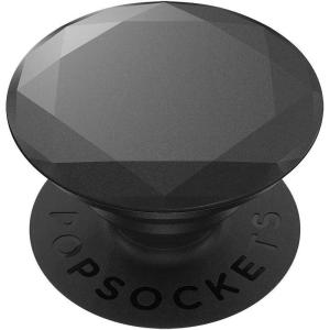 ​​​​PopSockets: Phone Grip with Expanding Kickstand, Pop Socket for Phone – Metallic Diamond Black(Metallic Black)