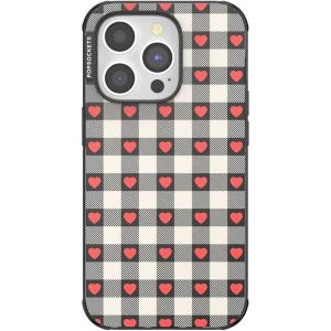 PopSockets iPhone 14 Pro Case with MagSafe, Phone Case for iPhone 14 Pro, Grip Sold Separately, Wireless Charging Compatible – Heartbreaker Gingham