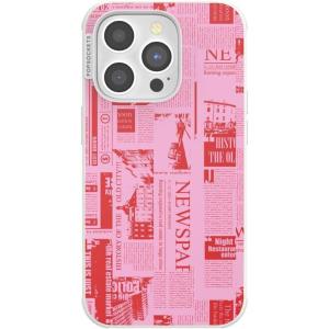 PopSockets iPhone 14 Pro Case with MagSafe, Phone Case for iPhone 14 Pro, Grip Sold Separately, Wireless Charging Compatible – Hot Off The Press Pink