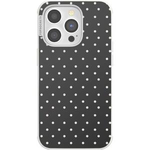 PopSockets iPhone 14 Pro Case with MagSafe, Phone Case for iPhone 14 Pro, Grip Sold Separately, Wireless Charging Compatible – Licorice Dot