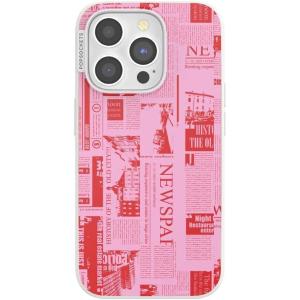 PopSockets iPhone 15 Pro Case Compatible with MagSafe, Phone Case for iPhone 15 Pro, Wireless Charging Compatible, Case Only – Hot Off The Press Pink