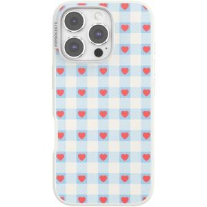 PopSockets iPhone 16 Pro Case Compatible with MagSafe, Phone Case for iPhone 16 Pro, Wireless Charging Compatible, Case Only – Berry Sweet Gingham