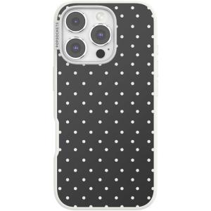 PopSockets iPhone 16 Pro Case Compatible with MagSafe, Phone Case for iPhone 16 Pro, Wireless Charging Compatible, Case Only – Licorice Dot