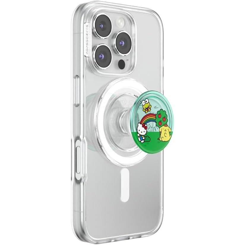 image:imagePopSockets Round Phone Grip Compatible with MagSafe Adapter Ring Included Phone Holder Wireless Charging Compatible Sanrio A Day in The Park