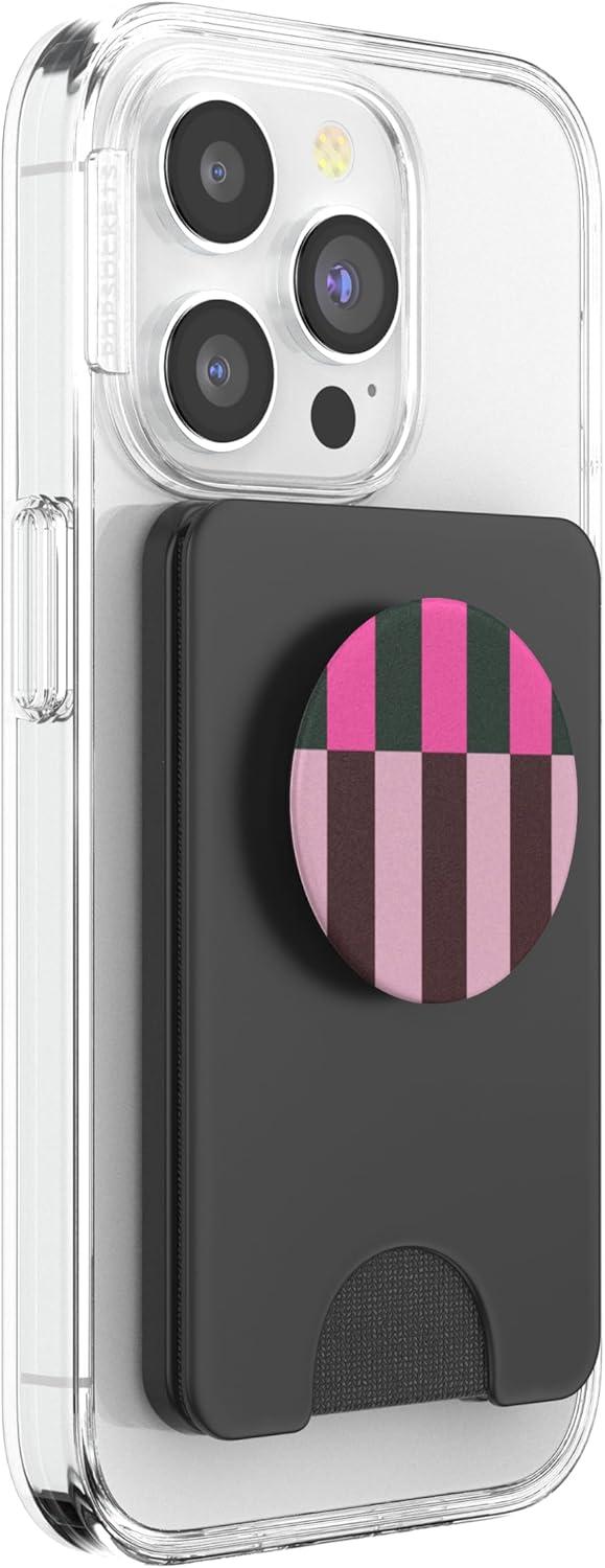 image:imagePopSockets Phone Grip Pop of Pink Stripe PopSockets PopGrip for MagSafeMagnetic PopWallet