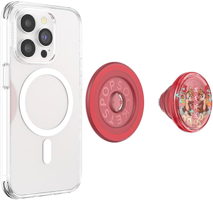 image:imagePopSockets Phone Grip Compatible with MagSafe Phone Holder Wireless Charging Compatible Tidepool Disney Chip N Dale FortuneChip n Dale