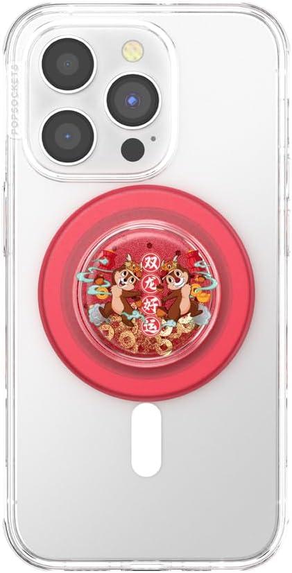 image:imagePopSockets Phone Grip Compatible with MagSafe Phone Holder Wireless Charging Compatible Tidepool Disney Chip N Dale FortuneChip n Dale