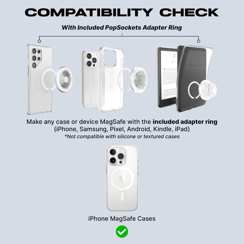 image:imagePopSockets Phone Grip Compatible with MagSafe Phone Holder Wireless Charging Compatible Tidepool Disney Chip N Dale FortuneSunny Side Up