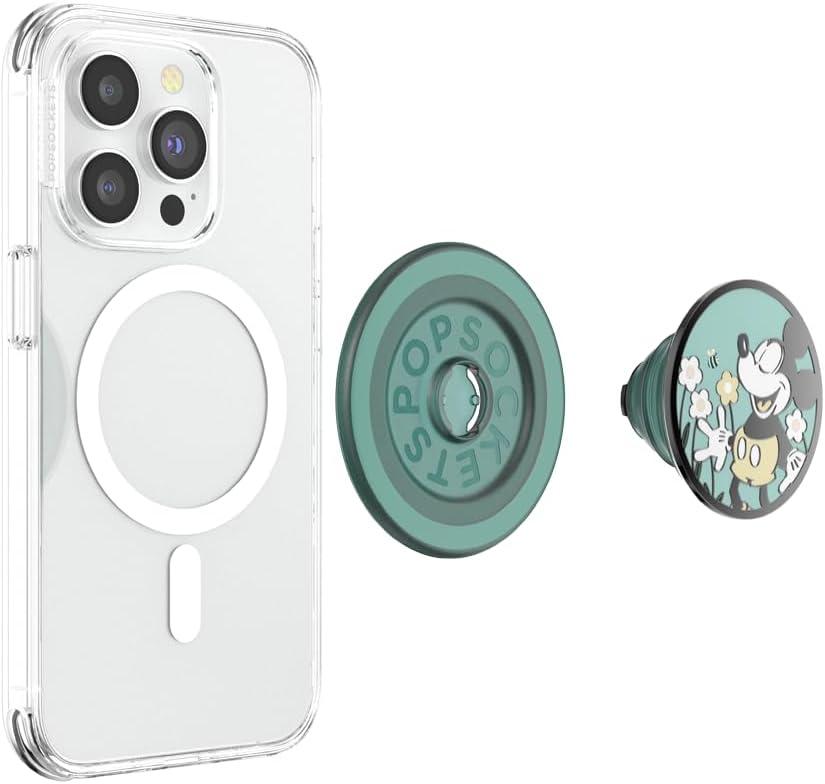 image:imagePopSockets Phone Grip Compatible with MagSafe Phone Holder Wireless Charging Compatible Tidepool Disney Chip N Dale FortuneTonal Flower